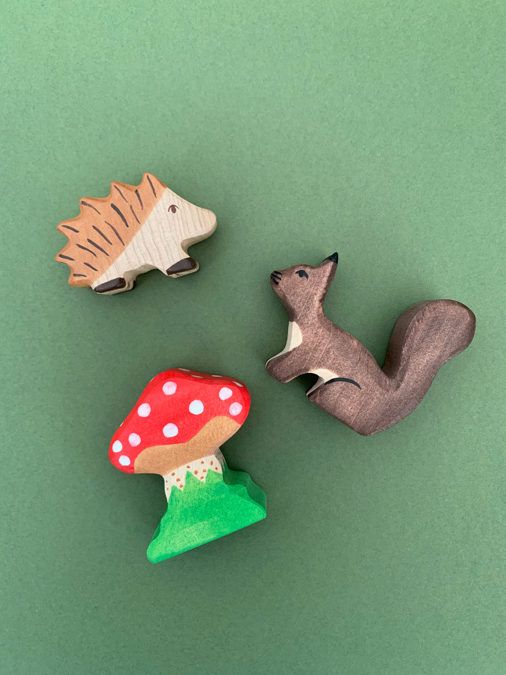 Pack de 3 animales de madera "Bosque"