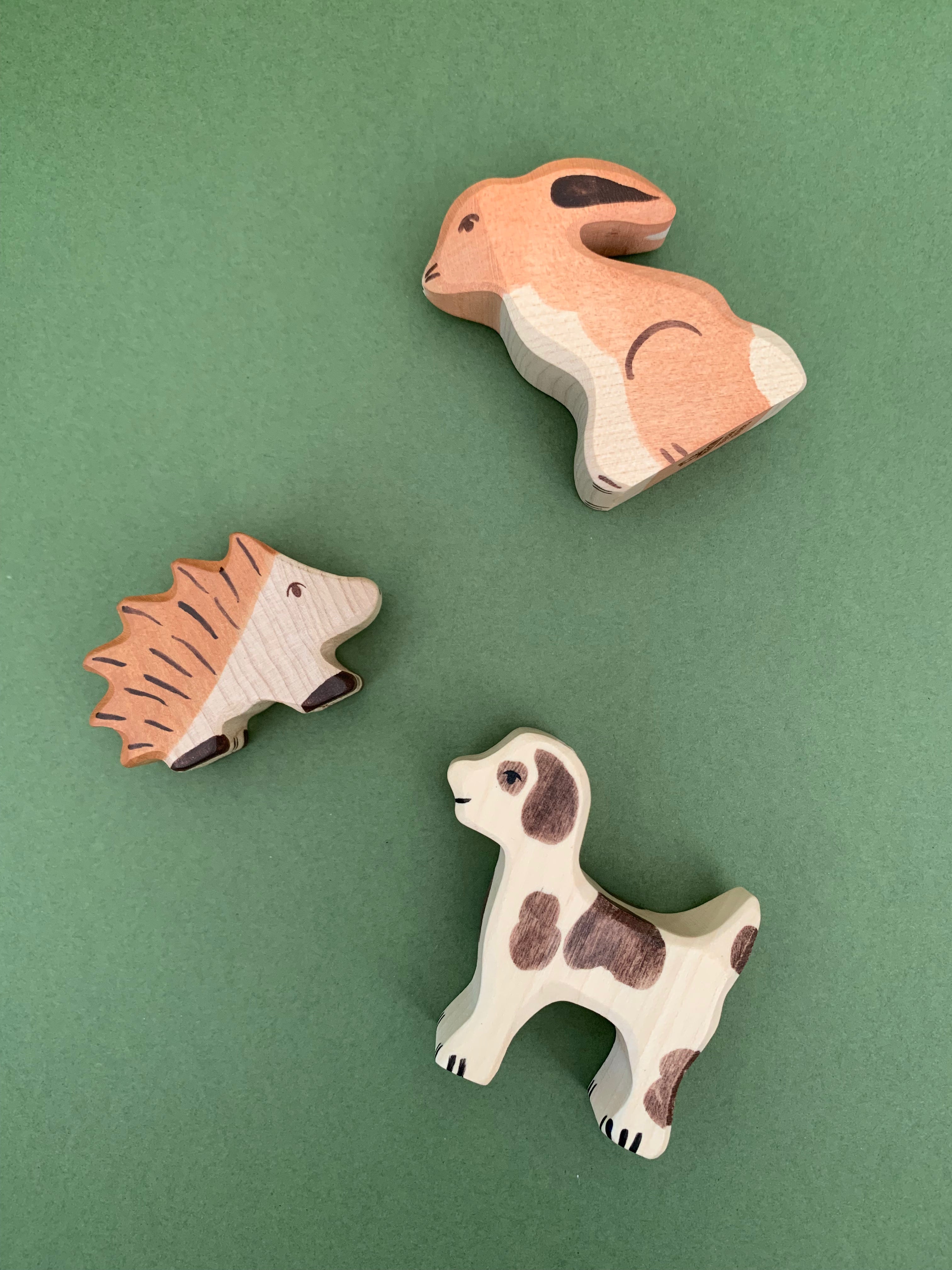 Pack de 3 animales de madera "Campo"