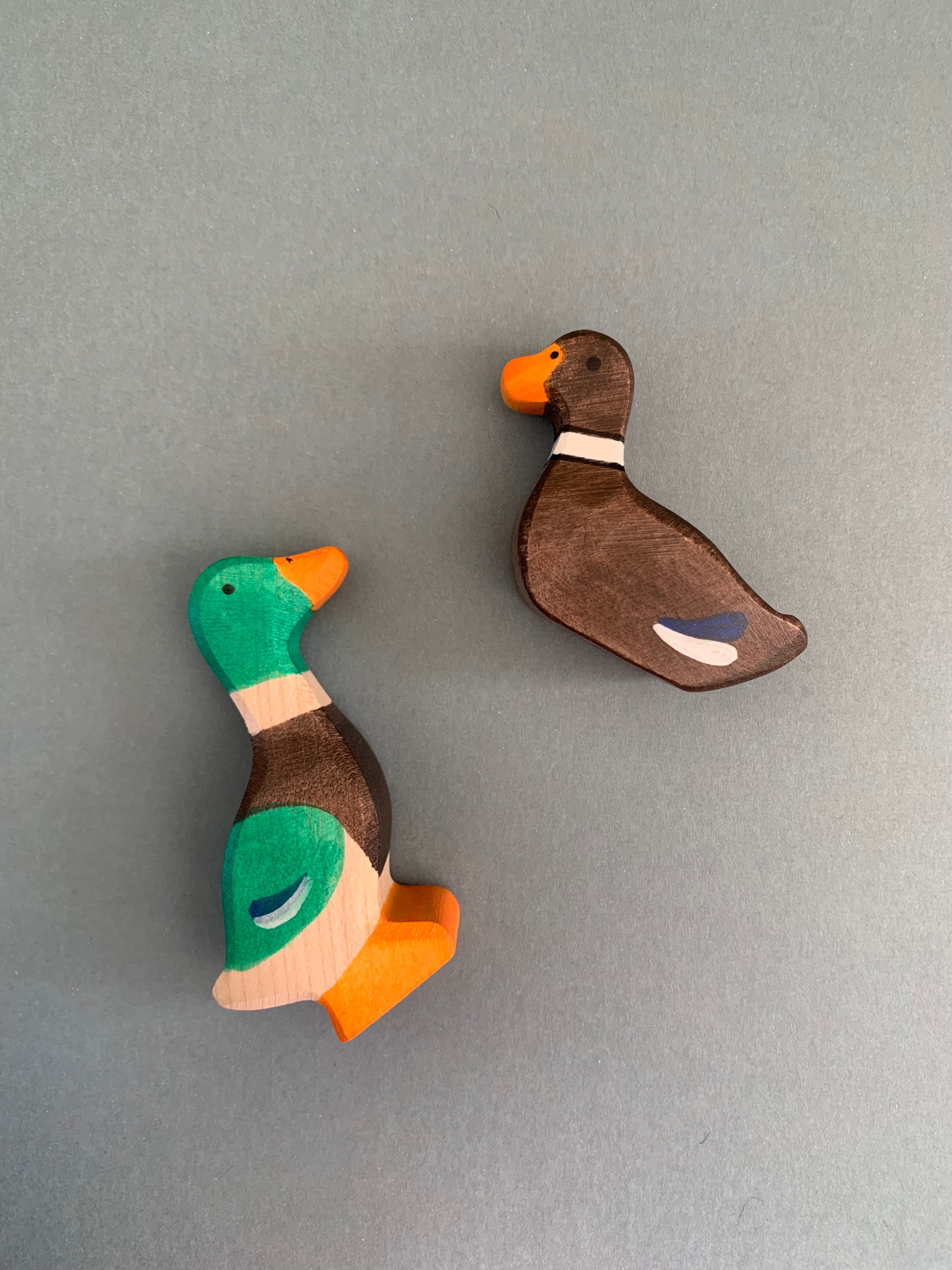 Pack de 2 animales de madera "Lago"