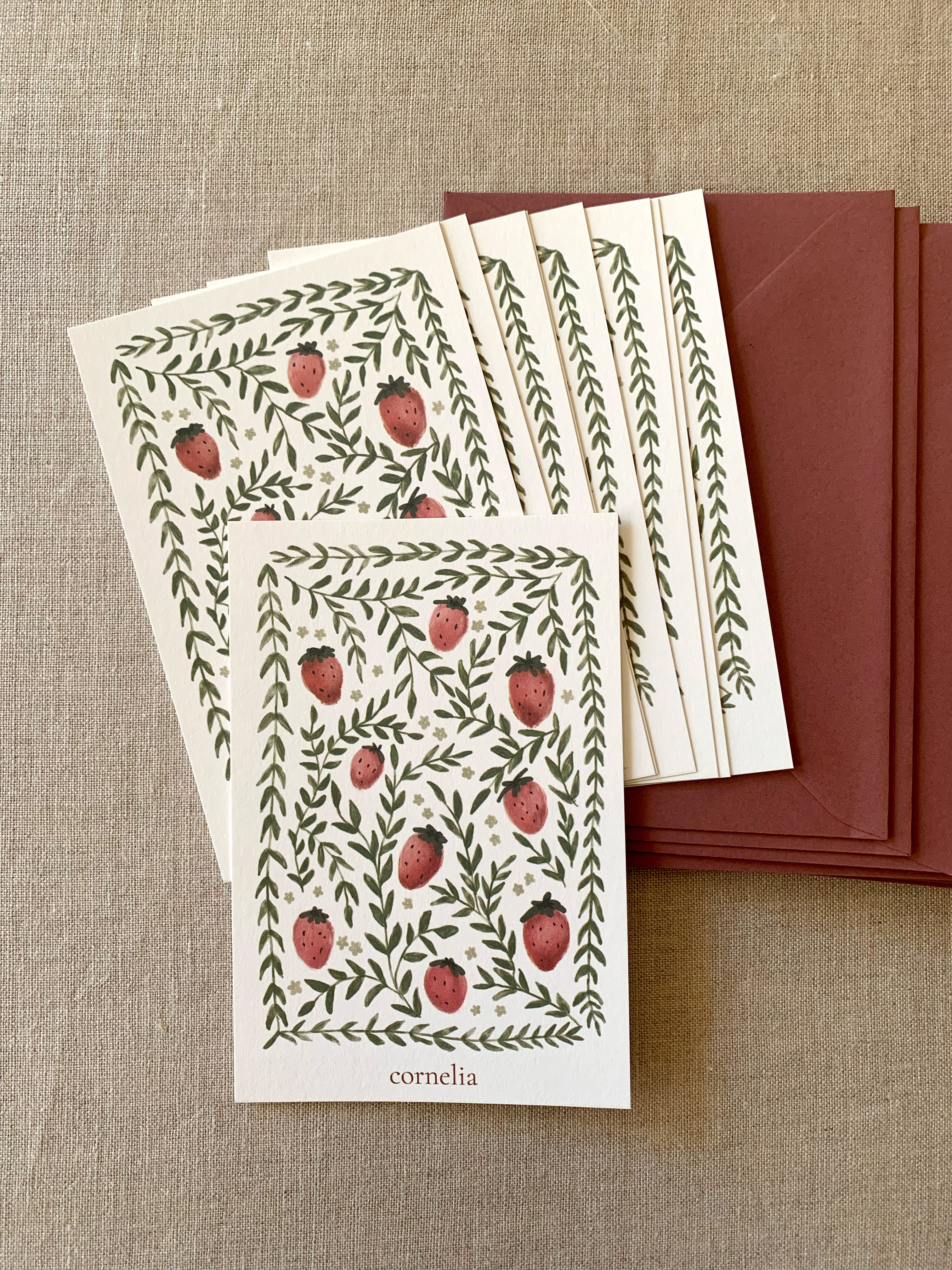 Postal Fresas - Pack 10 uds.